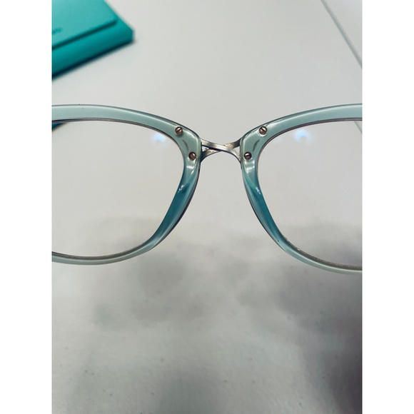 Women's Tiffany & Co. Brown and Blue Glasses One Size Case Included - Picture 9 of 11